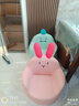 ZRYZ儿童沙发宝宝婴幼儿卡通可爱小沙发幼儿园阅读角靠背学坐小椅子 大号粉色兔子（1-12岁） 海绵 实拍图