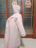 牧萌儿童雨衣带书包位男童女童女孩加长全身学生雨披 粉独角兽 4XL 实拍图