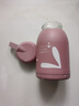 【京东物流送货上门】萌萌兔卡通水杯女牛奶玻璃杯创意便携杯子 粉色萌萌兔 330ml 1只 实拍图