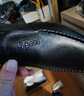 宜驰（EGCHI）新款商务休闲鞋男皮鞋大码套脚头层牛皮中年鞋子 36274 黑色 39 实拍图
