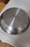 美厨（MAXCOOK）加厚304不锈钢盘碟 盆碟24CM MCWAPD24 加宽加深 耐摔 实拍图