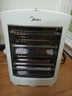 美的（Midea）小太阳取暖器家用节能电暖器台式电热器暖气机办公室烤火炉暖脚器暗光防烫远红外电暖气 【倾倒断电 过热保护 白色】 机械式 NS8-15D 台式 实拍图