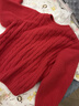 优衣库婴幼儿宝宝souffle yarn舒芙蕾可机洗针织衫舒芙蕾478832 16 红色 100 实拍图