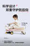 曼龙扭扭车1-3-6岁防侧翻大人可坐儿童溜溜车音乐摇摇车 云母白 实拍图