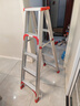 康鹏梯子家用折叠伸缩加厚铝合金人字梯室内多功能伸缩楼梯登高工程梯 加强款-1.5米加厚 实拍图