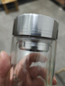 富光双层玻璃杯 高硼硅玻璃泡茶杯子 茶水分离杯 带茶隔商务水杯男士 实拍图