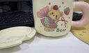 少女心小熊马克杯可爱奶fufu卡通家用带盖水杯送姐妹朋友生日礼物 【礼盒】粉蝴蝶小熊全套 1个 320ml 实拍图
