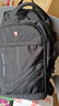 JINSHIWQ双肩包男大容量商务旅行背包登山书包电脑包黑色 升级加大号 实拍图
