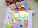 Hape(德国)婴幼儿童拼搭木质积木玩具40粒彩虹积木宝宝新年礼物E8321 实拍图