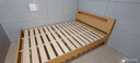 图柔【顺丰闪发】床实木床现代简约双人床主卧大床单人床出租床 单床【促销款】 1.5*2米 框架结构 实拍图