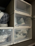 爱丽思（IRIS）透明鞋盒大号鞋子收纳盒防尘防潮鞋柜可叠加鞋架储物盒 8个装 实拍图