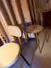天兴隆凳子家用餐椅靠背椅轻奢梳妆凳软包方凳餐桌凳子高脚凳吧台椅胶凳 F2金背-灰白 实拍图