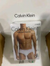 Calvin Klein内衣【新年礼物】男士本命年三条装ck棉质吸湿速干红色三角内裤男 998-太空黑/椰青灰/月光白 3条 M 实拍图