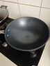 三禾炒锅无涂层钛铁不粘锅炒菜锅钛铁炒锅氮化防锈有钛铁锅圆底32cm 实拍图