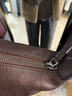 裘真新年礼物【明星推荐】经典hobo包植鞣牛皮腋下通勤休闲饺子女包 咖啡色-小号 小包/大包 实拍图