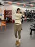 VICTORIATOURIST瑜伽服套装女春夏健身服跑步运动套装普拉提带胸垫撞色训练服L 实拍图