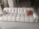 冬熊棉花糖真皮沙发法式奶油风客厅小户型轻奢白色钢琴键云朵沙发 【四人位2.8米】 头层真皮【尊享版-升级靠感-EV重型框架】 实拍图