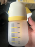 小雅象防胀气玻璃奶瓶新生儿6个月以上宝宝奶瓶240ml L号奶嘴（标准款） 实拍图