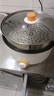 荣事达（Royalstar）电煮锅多功能蒸煮煎炒一体电热锅宿舍学生煮面锅家用电火锅一锅多用途电炒锅炒菜不粘锅插电小电锅 多功能电煮锅【带蒸笼】送8礼 特厚款28cm（适合4-6人） 实拍图