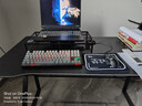甄严选电脑桌台式电竞桌椅套装组合桌子办公家用桌学习桌书房书桌写字桌 【黑架+黑碳纤纹面】单桌120*60 实拍图