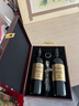 四夕罗（SIXILUO） 通用双支皮盒两瓶750ML红酒葡萄酒礼盒冰酒皮箱子现货批发无酒 双支红檀木酒盒（带酒具） 实拍图