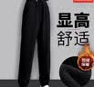 安踏（ANTA）女裤冰丝速干运动裤女夏季新款薄款透气直筒裤休闲长裤九分裤子女 【夏季新款冰丝速干女裤-拉链口袋】基础黑 XL (175/推荐125-140斤) 实拍图