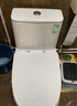 九牧（JOMOO）马桶 家用虹吸式马桶大冲力节水坐便器 防臭瞬冲 易洁抗菌马桶 易洁无棱-双旋暴风冲11396-305坑 实拍图
