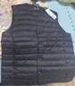 京东京造【零压排骨羽绒】轻薄羽绒服男外套冬季防钻绒马甲背心 曜石黑M 实拍图