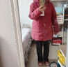 坦博尔羽绒服女中长款连帽休闲妈妈款加厚外套510506D 锦洛红 180  实拍图