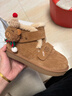 百丽童趣猫猫童靴女童2025冬新商场同款舒适保暖休闲短靴69010D95 黄棕色 36 实拍图