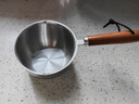 热油小锅泼油锅加厚不锈钢木柄防烫带刻度双倒流口不挂油无涂层 【木柄】爆款300ml 实拍图