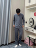 Charm Kendo男士睡衣居家服高档80S莫代尔秋季薄款亲肤长袖休闲春秋套装礼盒 深灰【莫代尔家居套装礼盒装】 送老公实用高级感 XL(130-155斤) 晒单实拍图