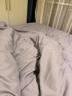 京东京造悦柔四件套 120g加厚冬季耐用磨毛A类床单被套床上四件套 1.8米科技灰 实拍图