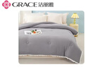 洁丽雅（Grace）纤维被子被芯加厚双人四季被芯被褥秋冬被6斤 灰色200*230cm  实拍图