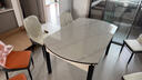丰舍 餐桌 岩板实木餐桌椅组合现代简约家用小户型餐台可伸缩折叠饭桌 1.5米餐桌-12MM岩板及椅子备注 一桌六椅 实拍图