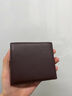 七匹狼（SEPTWOLVES）男士钱包短款真皮牛皮钱夹加厚大容量男式软皮皮夹送男友老公爸爸 丝印狼标加厚啡色3A2923021-02C 实拍图