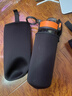 杯套保温杯保护套斜跨通用水杯套防摔隔热防烫玻璃杯袋子提绳简约 黑色中大号（6.5cm*18cm） 无规格 实拍图