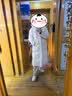 鸭鸭（YAYA）王一博同款冰壳3.0羽绒服男女长款过膝户外极寒加厚情侣保暖外套 米白色YE4B001056A S (165) （建议90-115斤） 实拍图