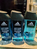 阿迪达斯（adidas）男士沐浴露洗发水洗面奶三效合一 游泳去氯保湿 冰点热情套装1.2L 实拍图