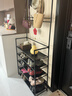 飞旺藤达简易鞋架子家用门口多层室内寝室宿舍出租屋用鞋柜置物架衣帽架 【店长力荐】黑色5层80CM 实拍图