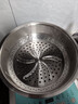 Momscook不锈钢煲汤锅电磁炉通用火锅复底火锅盆平底双耳汤锅锅具 【火锅+蒸笼】 28cm 实拍图