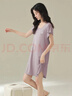 浪莎睡裙女薄款莫代尔冰丝短袖女士睡衣大码宽松休闲舒适家居服 实拍图