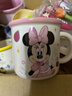 迪士尼可爱喝水高颜值马克杯卡通办公室家用陶瓷杯子咖啡情侣水杯 史迪仔-乐迪直身杯（无礼盒） 实拍图