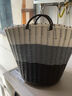 Boelter脏衣篮收纳筐装脏衣服篮藤编塑料韩国简约家用胀衣服衣蓝收衣娄 特大号棕白色系 实拍图