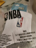 NBA袜子男士秋冬运动袜抗菌防臭消臭吸汗无骨棉袜跑步中筒篮球袜3双 实拍图