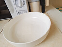 瓷秀源纯白陶瓷窝盘深口盘子菜盘家用骨瓷餐具创意网红碟子蒸鸡蛋羹深盘 8英寸加深窝盘-直径 20.2cm 实拍图