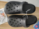 名创优品（MINISO）洞洞鞋男女夏季外穿凉鞋防滑厚底踩屎感包头凉拖鞋 黑色+海洋星星 实拍图