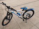 凤凰（Phoenix）儿童自行车山地车学生车脚踏车6-12-18岁童车 霸道 白蓝色 24寸 实拍图