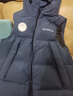 鸭鸭（YAYA）羽绒马甲男女同款2025年秋冬新款连帽情侣保暖舒适休闲时尚马夹Y 黑色1 XL (180) 实拍图