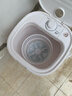 扬子迷你洗衣机小型半全自动内衣内裤洗衣机洗脱一体家用母婴洗袜子神器儿童单身学生宿舍出租房 【6.5KG白色升级款】强劲洗涤+仿生手洗 实拍图
